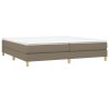 vidaXL Rám na boxspring posteľ sivohnedý 200x200 cm látka