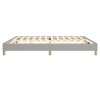 vidaXL Posteľný rám na boxspring bledosivý 200x200 cm látka