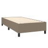 vidaXL Rám na boxspring posteľ sivohnedý 90x190 cm látka