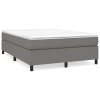 vidaXL Rám na boxspring posteľ tmavosivý 140x200 cm látka