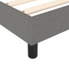 vidaXL Rám na boxspring posteľ tmavosivý 120x200 cm látka