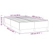 vidaXL Rám na boxspring posteľ tmavosivý 120x200 cm látka