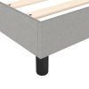 vidaXL Posteľný rám na boxspring bledosivý 140x190 cm látka