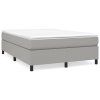 vidaXL Posteľný rám na boxspring bledosivý 140x200 cm látka