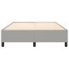vidaXL Posteľný rám na boxspring bledosivý 140x200 cm látka
