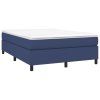 vidaXL Rám na boxspring posteľ modrý 140x200 cm látka