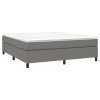 vidaXL Rám na boxspring posteľ tmavosivý 180x200 cm látka