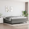 vidaXL Rám na boxspring posteľ tmavosivý 180x200 cm látka