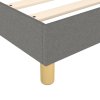 vidaXL Rám na boxspring posteľ tmavosivý 90x190 cm látka