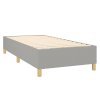vidaXL Posteľný rám na boxspring bledosivý 80x200 cm látka