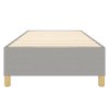 vidaXL Rám na boxspring posteľ bledosivý 100x200 cm látka