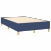 vidaXL Rám na boxspring posteľ modrý 120x200 cm látka