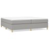 vidaXL Rám na boxspring posteľ bledosivý 200x200 cm látka
