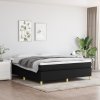 vidaXL Rám na boxspring posteľ čierny látka 180x200 cm