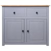 vidaXL Komoda sivá 93x40x80 cm borovicový masív Panama Range
