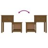 vidaXL Nočné stolíky 2 ks medovohnedé 79,5x38x65,5 cm masívna borovica