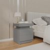 vidaXL Nočný stolík sivý 45x35x52 cm drevotrieska