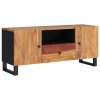 vidaXL TV skrinka 105x33,5x46 cm masívna akácia a spracované drevo