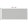 vidaXL Zaťahovacia bočná markíza na terasu 200x500 cm krémová