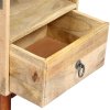 vidaXL Nočný stolík 40x30x52 cm surové masívne mangovníkové drevo