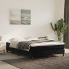 vidaXL Posteľný rám boxspring s matracom čierny 140x200 cm zamat