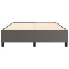 vidaXL Rám na boxspring posteľ, sivý 140x190 cm, umelá koža