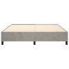 vidaXL Posteľný rám na boxspring bledosivý 200x200 cm zamat