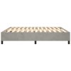 vidaXL Posteľný rám na boxspring bledosivý 200x200 cm zamat