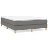 vidaXL Rám na boxspring posteľ tmavosivý látka 100x200 cm