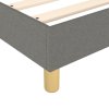 vidaXL Rám na boxspring posteľ tmavosivý látka 100x200 cm