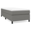 vidaXL Rám na boxspring posteľ tmavosivý 80x200 cm látka