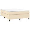 vidaXL Rám na boxspring posteľ krémový 140x200 cm látka