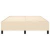 vidaXL Rám na boxspring posteľ krémový 140x200 cm látka