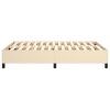 vidaXL Rám na boxspring posteľ krémový 140x200 cm látka
