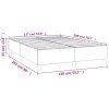 vidaXL Rám na boxspring posteľ krémový 140x200 cm látka