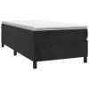 vidaXL Posteľný rám boxspring s matracom čierny 90x200 cm zamat