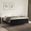 vidaXL Posteľný rám boxspring s matracom čierny 160x200 cm zamat