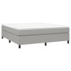 vidaXL Rám na boxspring posteľ bledosivý 180x200 cm látka