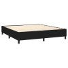 vidaXL Rám na boxspring posteľ čierny látka 180x200 cm