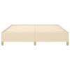 vidaXL Rám na boxspring posteľ krémový 180x200 cm látka