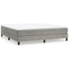 vidaXL Posteľný rám na boxspring bledosivý 180x200 cm zamat