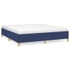 vidaXL Rám na boxspring posteľ modrý 180x200 cm látka