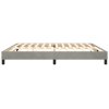 vidaXL Posteľný rám na boxspring bledosivý 200x200 cm zamat