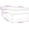 vidaXL Posteľný rám boxspring s matracom čierny 80x200 cm látka