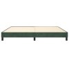 vidaXL Posteľný rám na boxspring tmavozelený 200x200 cm zamat
