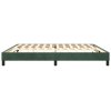 vidaXL Posteľný rám na boxspring tmavozelený 200x200 cm zamat