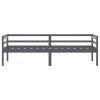 vidaXL Posteľný rám tmavosivý borovicový masív 90x200 cm