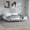 vidaXL Posteľný rám sivý dub sonoma 200x200 cm kompozitné drevo