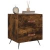 vidaXL Nočné stolíky 2 ks dymový dub 40x35x47,5 cm kompozitné drevo