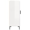 vidaXL Komoda lesklá biela 69,5x34x90 cm spracované drevo